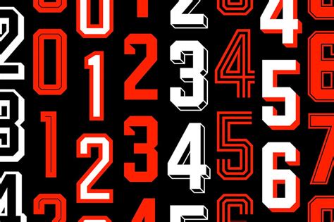 27 of the Best Jersey Number Fonts - Vandelay Design