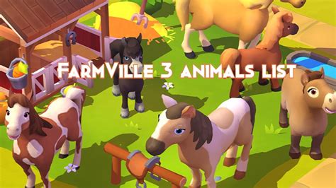 FarmVille 3 animals - list of all normal and exotic animals - Pillar Of ...