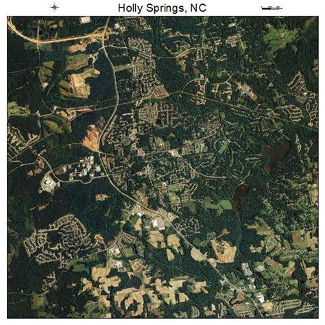 Aerial Photography Map of Holly Springs, NC North Carolina