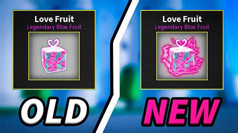 Old Love VS Reworked Love Fruit Comparison. Revamp Showcase, PVP. New ...