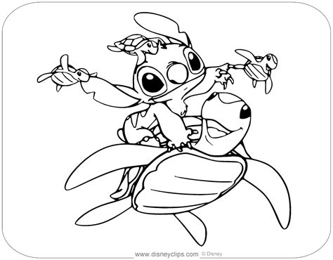 Free Printable Lilo and Stitch Coloring Pages | Disneyclips.com