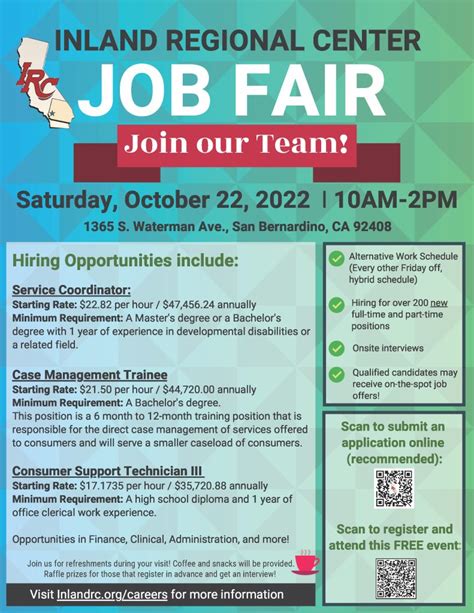 Inland Regional Center Job Fair 2022 | Inland Regional Center