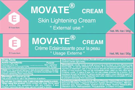 Movate Skin Lightening Information, Side Effects, Warnings and Recalls