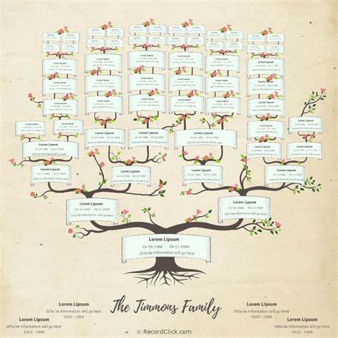 Printable Family Tree Stencil