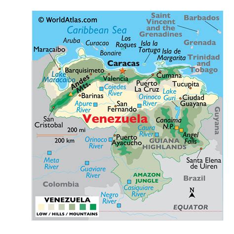 Geography of Venezuela, Landforms - World Atlas