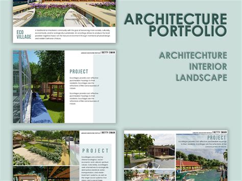 Landscape Architecture Design Portfolio Interior Design - Etsy