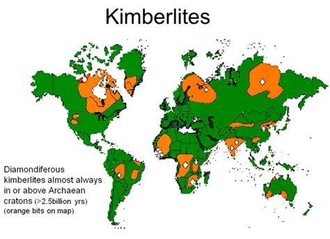 Kimberlite Pipes Map