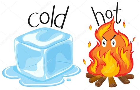 Froid icecube et feu chaud — Image vectorielle blueringmedia © #92422420