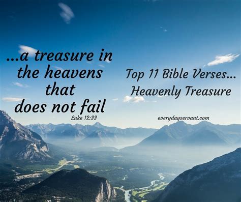 Top 11 Bible Verses-Heavenly Treasure - Everyday Servant