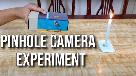 How Pinhole Camera works Science Experiment - Inverted Image Displayed ...