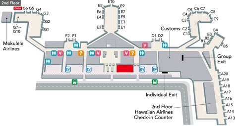 Map Of Honolulu International Airport | Tourist Map Of English