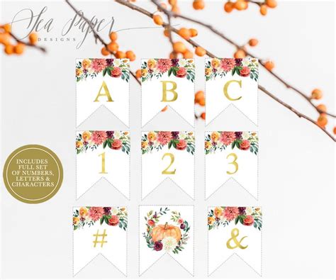 Printable Fall Banner: Pumpkin Banner Printable Party Banner - Etsy