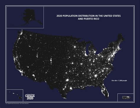 2020 Population Distribution in the United States and Puerto Rico