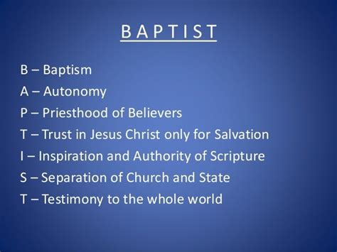 04 April 27, 2014, Baptist Beliefs