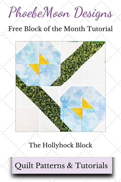 Phoebe Moon Quilt Tutorials ⋆ Free Block Patterns G and H