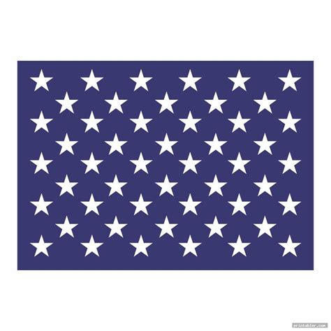 American Flag Stars Printable