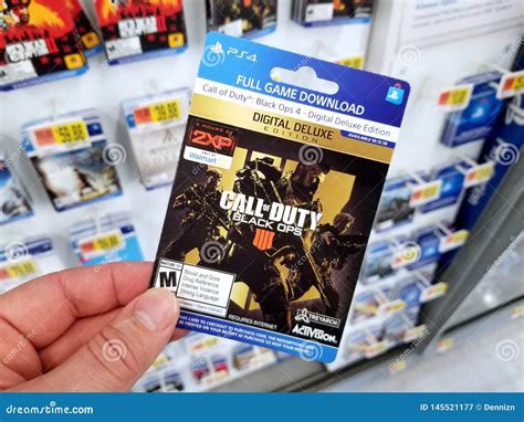 Gift Card of a Video Game in a Hand Editorial Photography - Image of ...