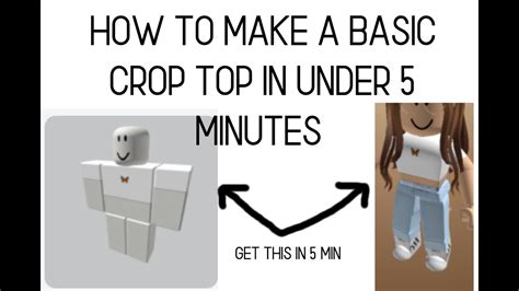 Crop Top Template Roblox