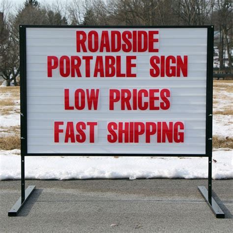 Portable Roadside Sign - Low Prices - Fast Shipping - RS22