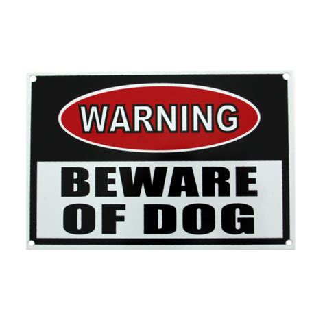 Warning Beware of Dog Sign | BaxterBoo