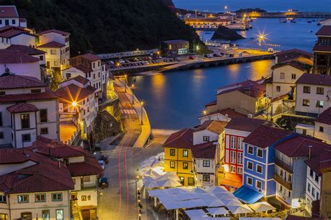 Cudillero when the night arrives, Asturias, Spain | A vehicl… | Flickr