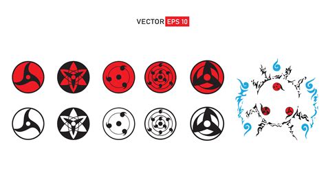 sharingan uchiha clan 22102220 Vector Art at Vecteezy