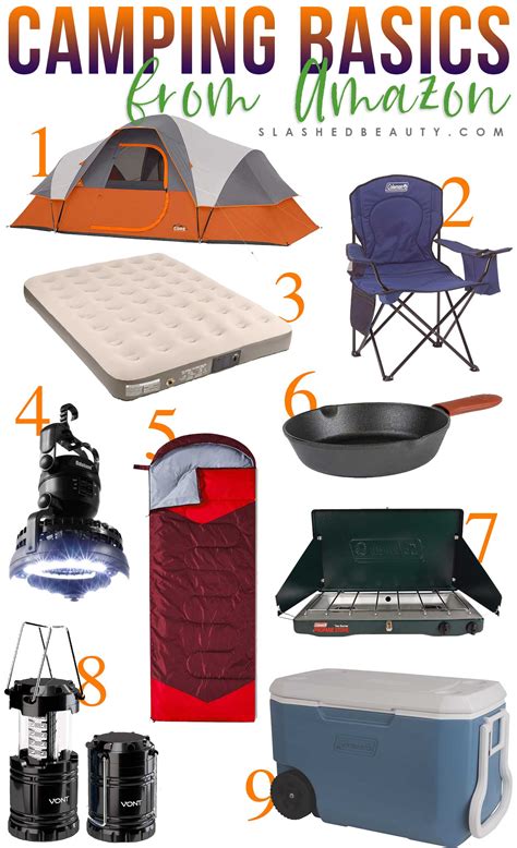 9 Basic Camping Gear Essentials from Amazon | Slashed Beauty