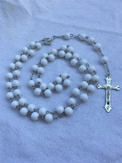 New First Holy Communion Rosary Beads Rosaries Catholic Prayer | Etsy