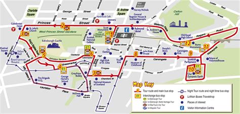 Edinburgh Attractions Map | FREE PDF Tourist City Tours Map Edinburgh 2024