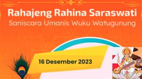 25 Ucapan Hari Raya Saraswati 16 Desember 2023 yang Cocok Dibagikan di ...