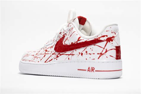 Nike Air Force 1 White PRM Custom 'Bloodyz' Edition