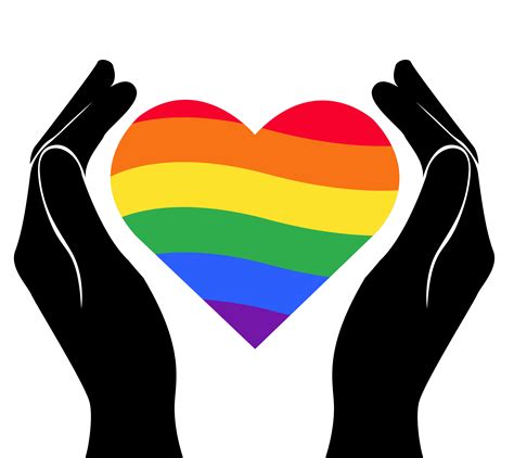 hand holding heart rainbow flag LGBT symbol 533106 Vector Art at Vecteezy