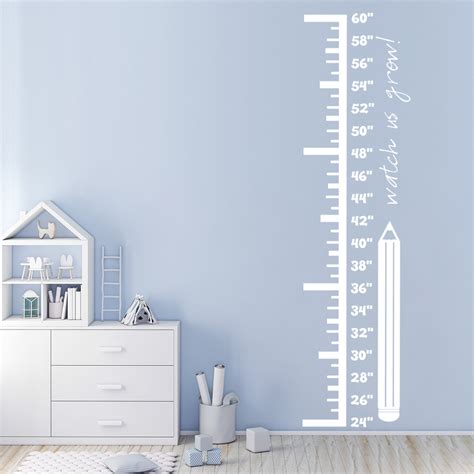 Butterfly Height Chart Wall Sticker Growth Chart Wall Decal Girls ...