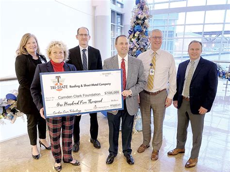 Tri-State Roofing donation pumps funds into Camden Clark Medical Center ...