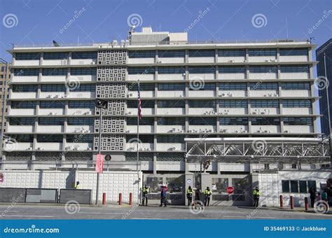 US embassy in Seoul Korea editorial stock photo. Image of office - 35469133