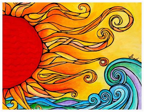 Fine Art Giclée Print of enlightened Sun Painting - Etsy Canada