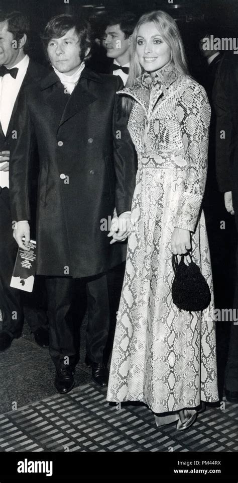 Sharon Tate and Roman Polanski at the premiere of "Rosemary's Baby ...