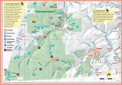 Detailed Pa State Game Lands Map