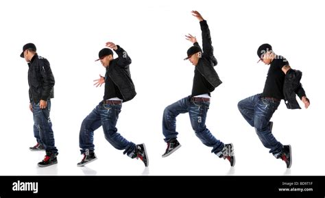 African American hip hop dancer in dance sequence Stock Photo - Alamy