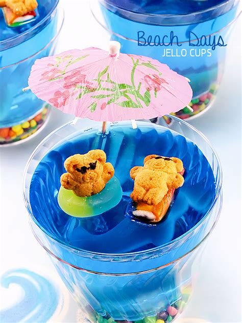 Beach Days Summer Jello Cups | Our Kid Things