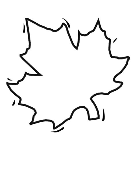 Large Leaf Template - Coloring Home