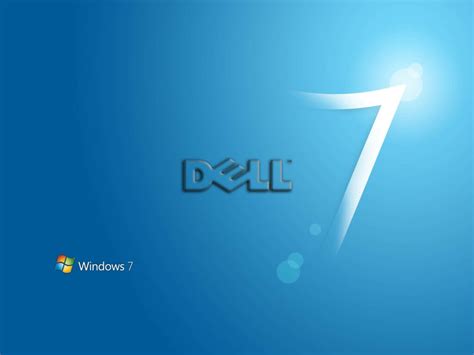 Windows 7 Logo in 3D on Blue Abstract Wallpaper | Background FREE ...