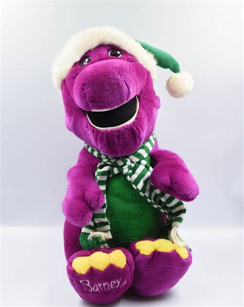 Barney Christmas Plush - Etsy Ireland