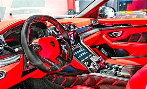 Lamborghini Urus Interior Red | Cabinets Matttroy