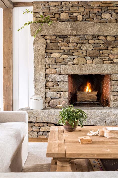 MichaelPocketList: Stone fireplace I built