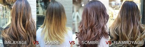 Balayage vs Flamboyage vs Ombre vs Sombre vs Foiling