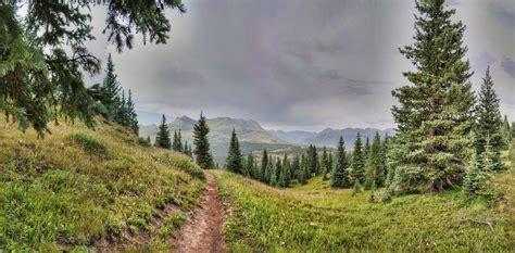 Hiking path leading away from Andrews Lake near Durango, Colorado ...