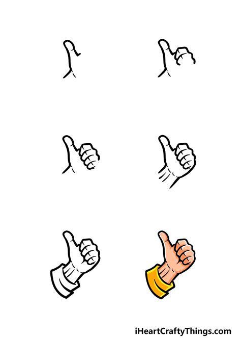 Thumbs Up Drawing - How To Draw A Thumbs Up Step By Step