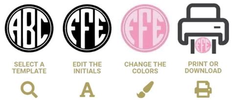 Free Monogram Maker | Customize Online | Instant Download