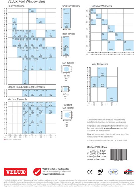 Material Specification – Velux and Suntubes - Value Mobile Homes